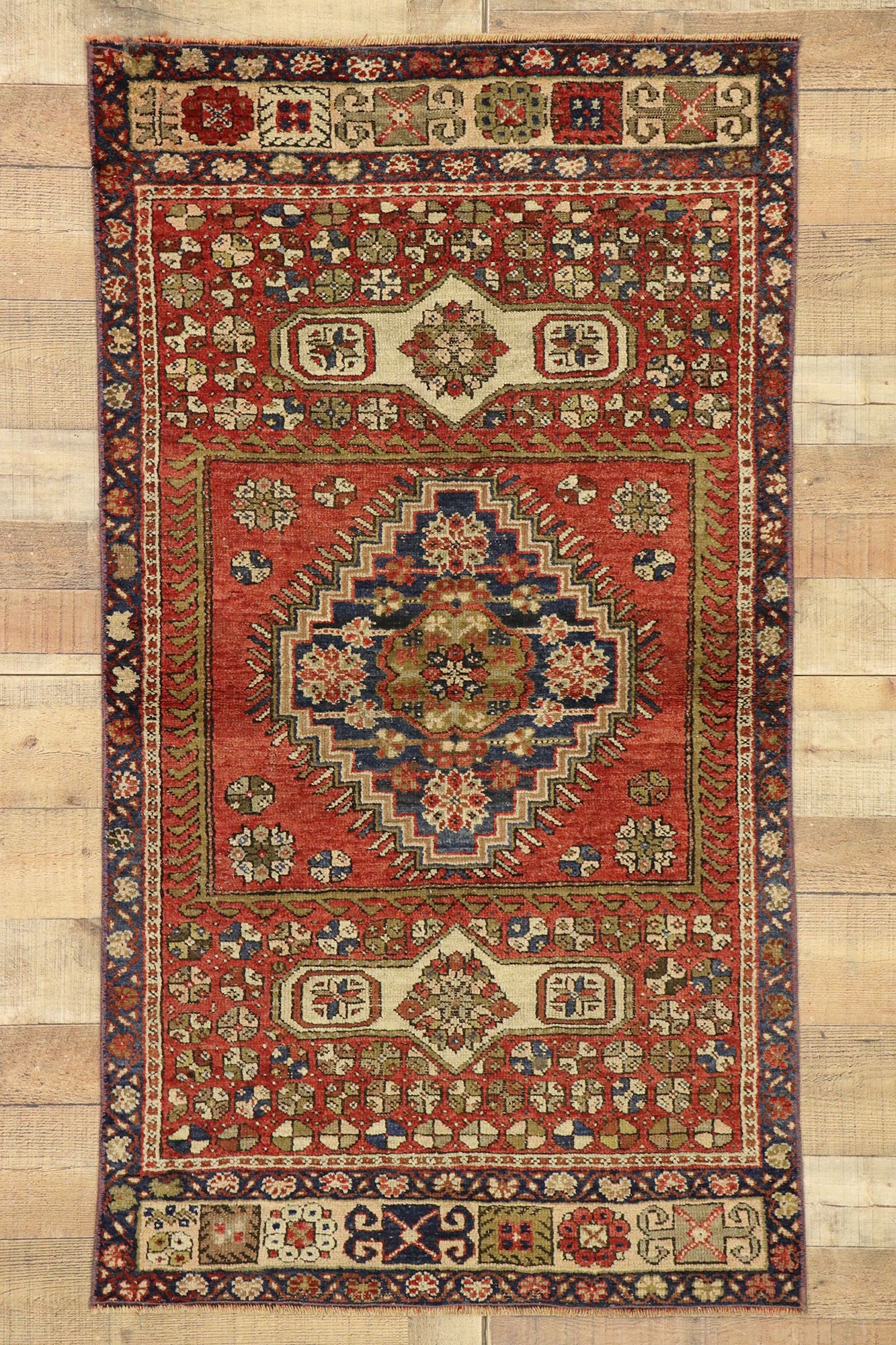 3 x 5 Vintage Oushak Rug 52093
