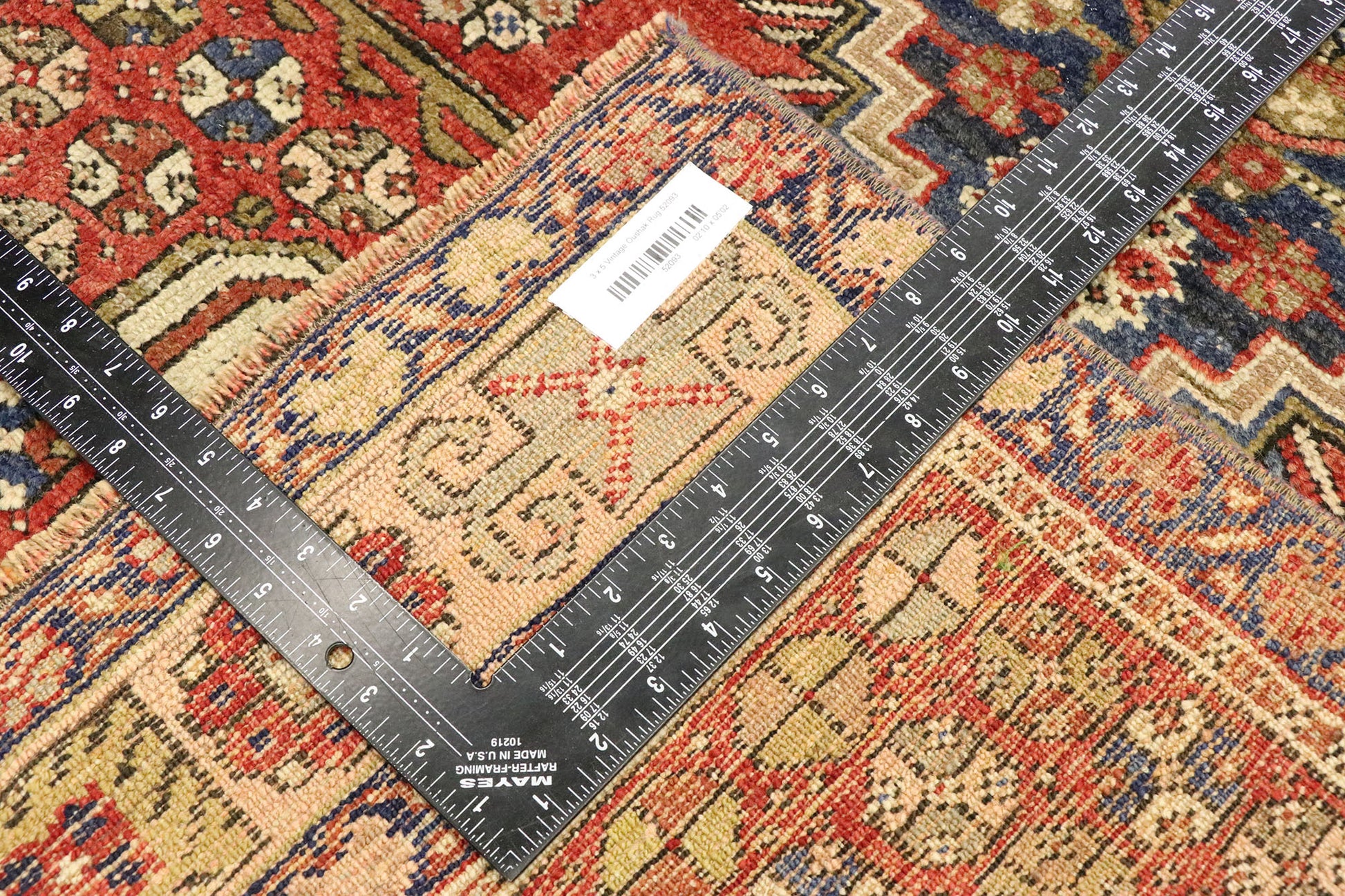 3 x 5 Vintage Oushak Rug 52093