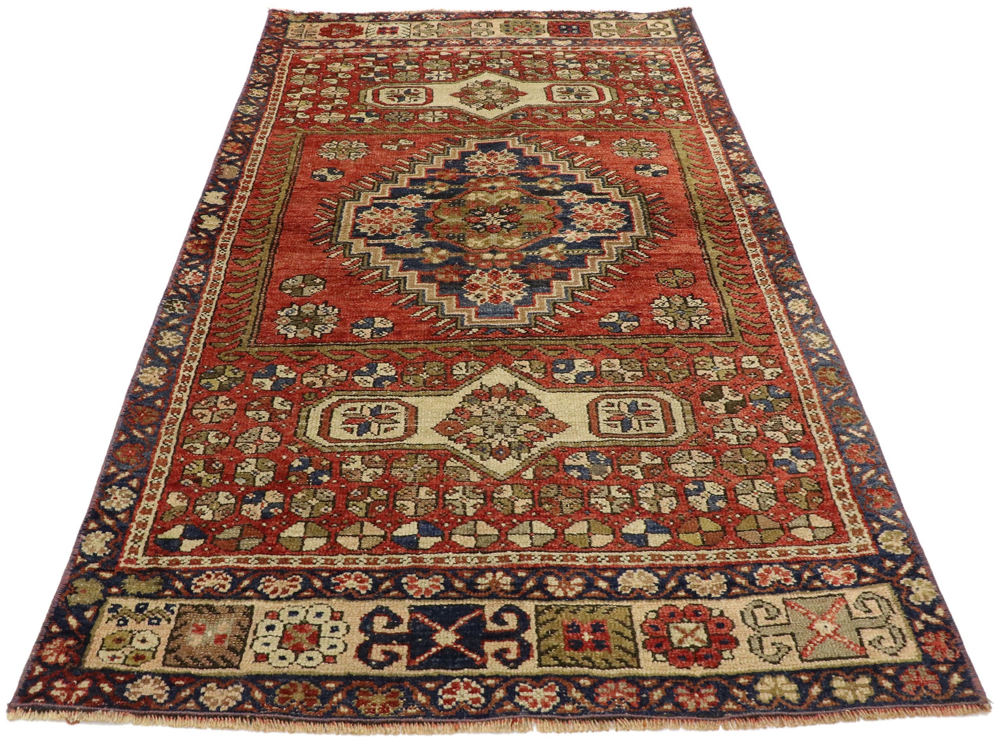 3 x 5 Vintage Oushak Rug 52093