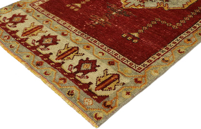 2 x 4 Vintage Turkish Oushak Rug 52095