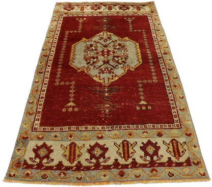 2 x 4 Vintage Turkish Oushak Rug 52095