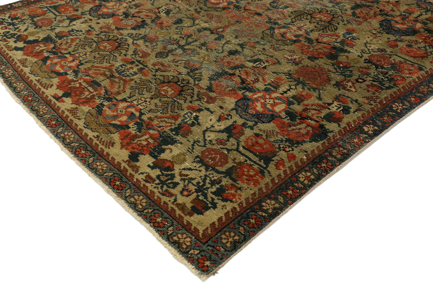 3 x 3 Vintage Turkish Oushak Rug 52097