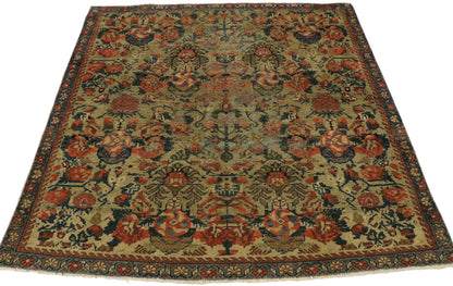 3 x 3 Vintage Turkish Oushak Rug 52097