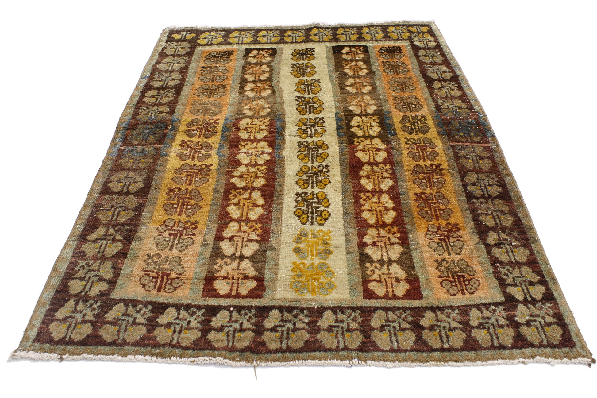 3 x 5 Vintage Turkish Oushak Rug 52103