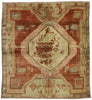 4 x 4 Vintage Turkish Oushak Rug 52104