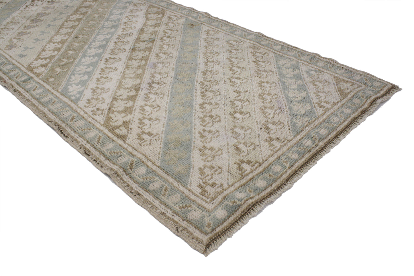 3 x 8 Vintage Oushak Rug 52106