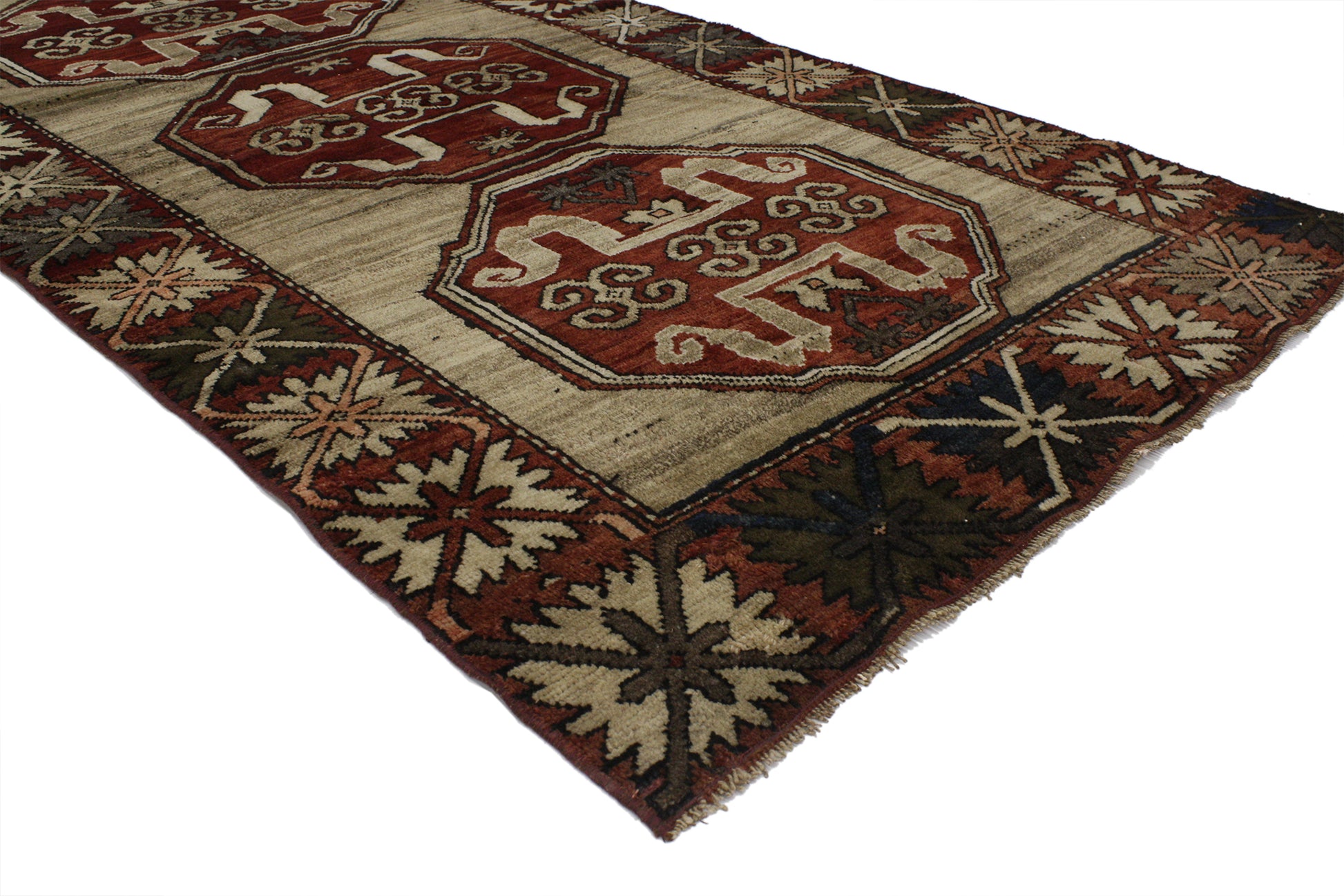 4 x 7 Vintage Turkish Oushak Rug 52109