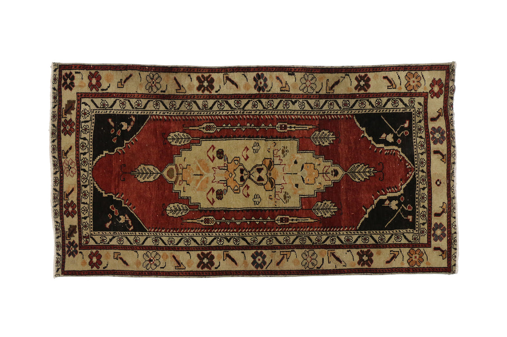 3 x 6 Vintage Turkish Oushak Rug 52111