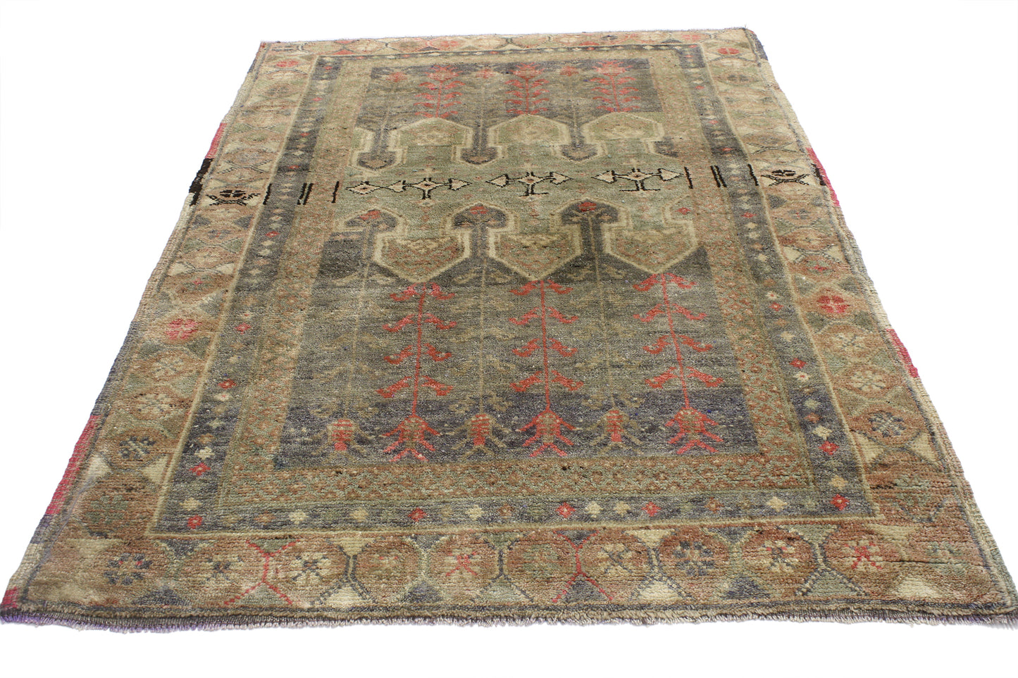 3 x 5 Vintage Oushak Rug 52112
