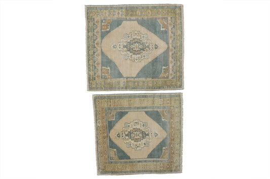 4 x 4 Vintage Oushak Rug 52114