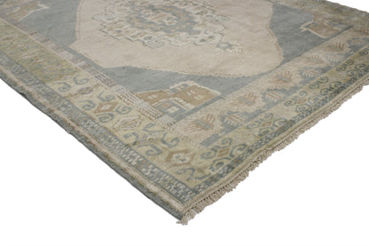 4 x 4 Vintage Oushak Rug 52114