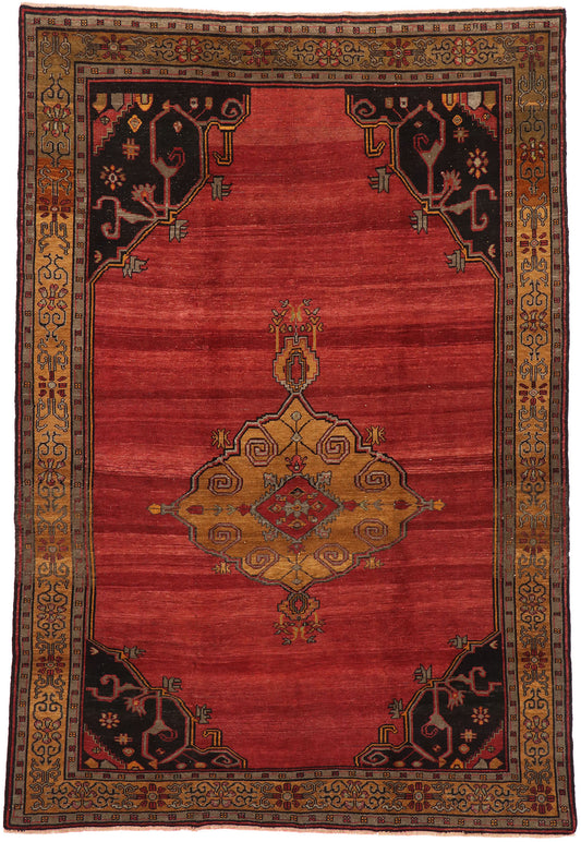 8 x 12 Vintage Turkish Oushak Rug 52117