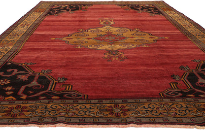 8 x 12 Vintage Turkish Oushak Rug 52117