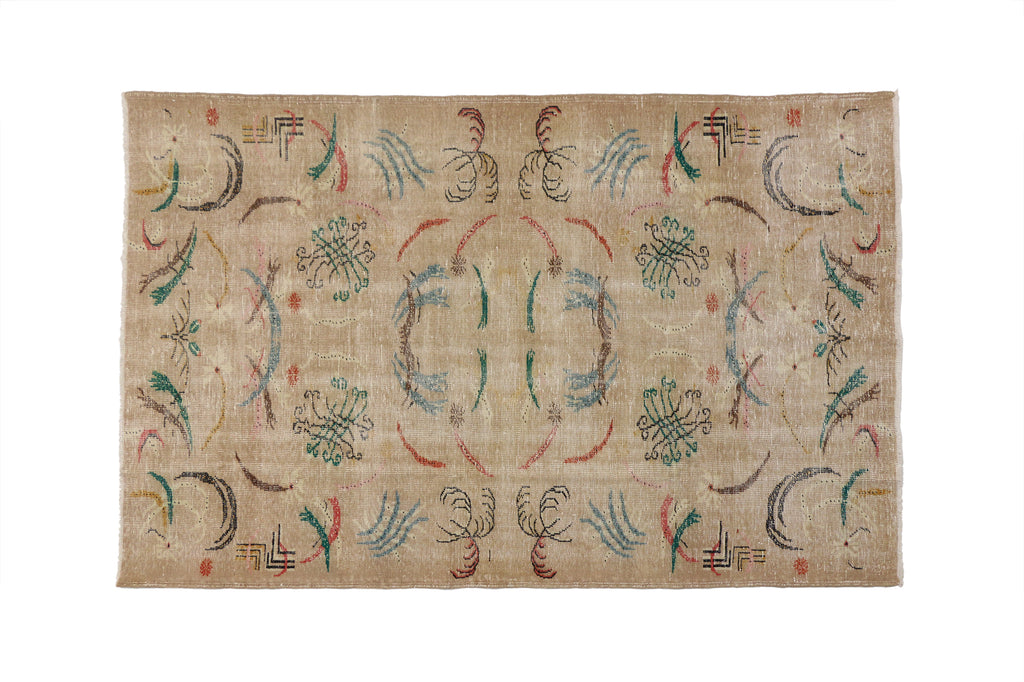 6 x 9 Vintage Turkish Sivas Rug 52120