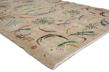 6 x 9 Vintage Turkish Sivas Rug 52120