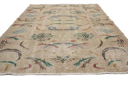 6 x 9 Vintage Turkish Sivas Rug 52120