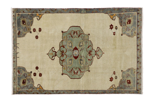 7 x 10 Vintage Oushak Rug 52123