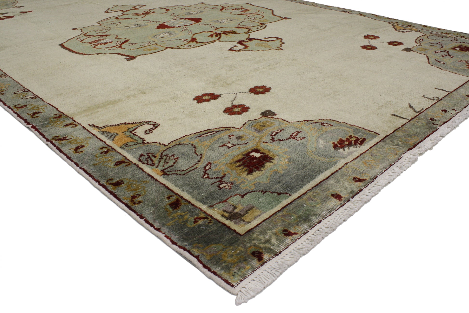 7 x 10 Vintage Oushak Rug 52123