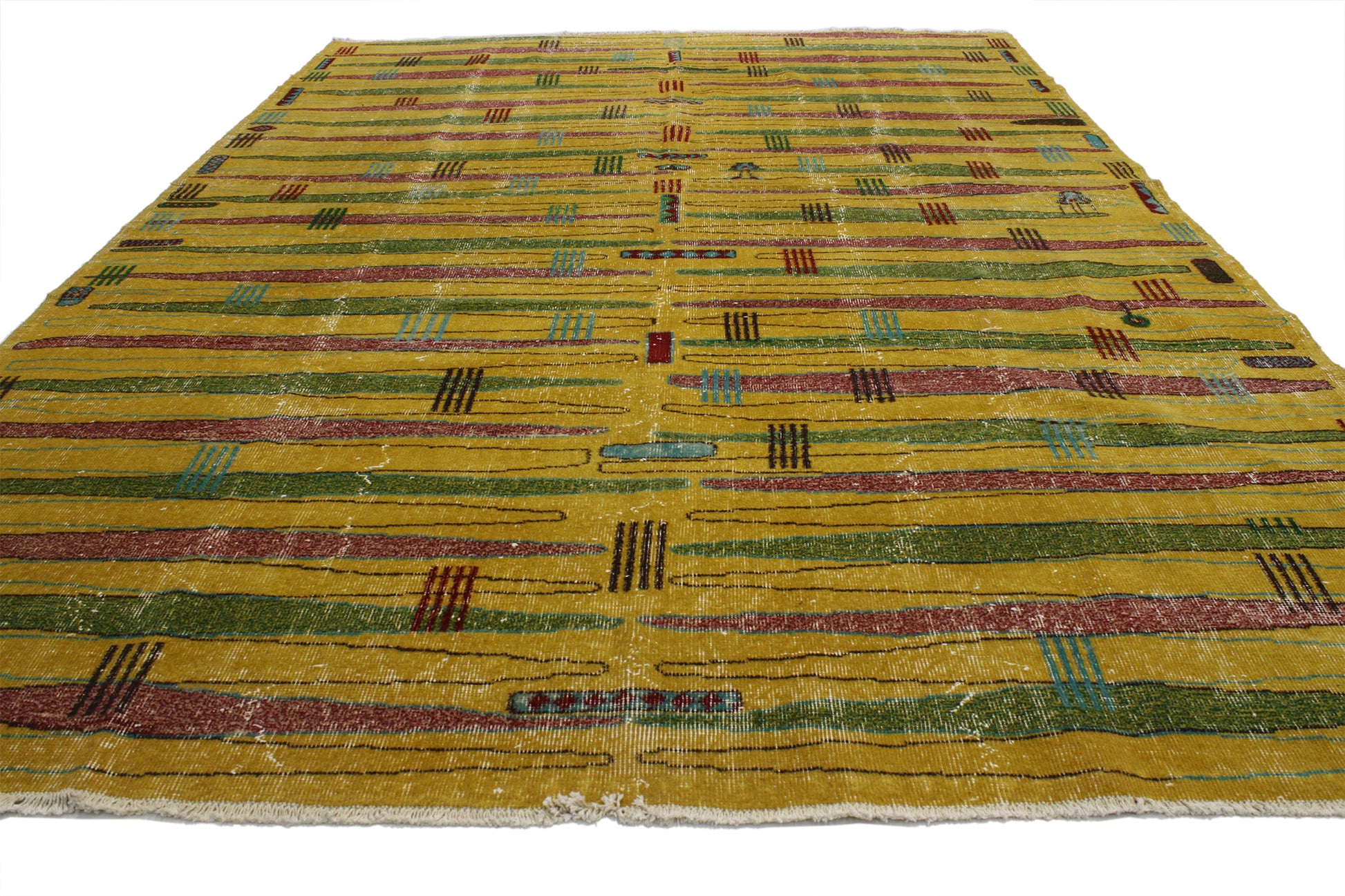 7 x 10 Vintage Turkish Sivas Rug 52125