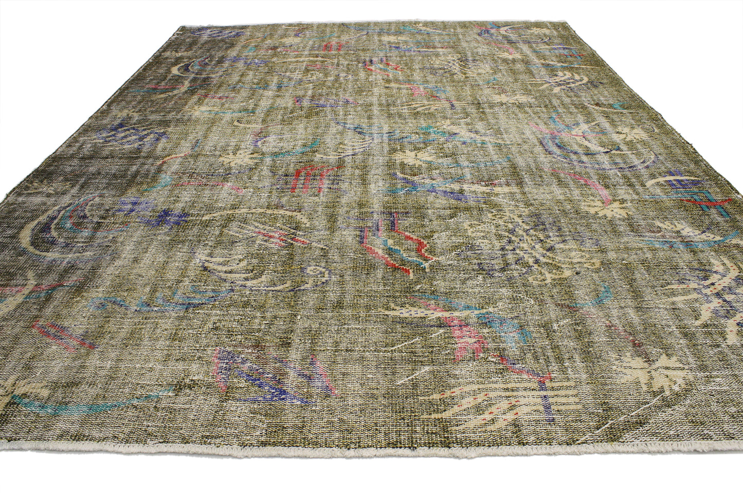 7 x 10 Vintage Turkish Sivas Rug 52126