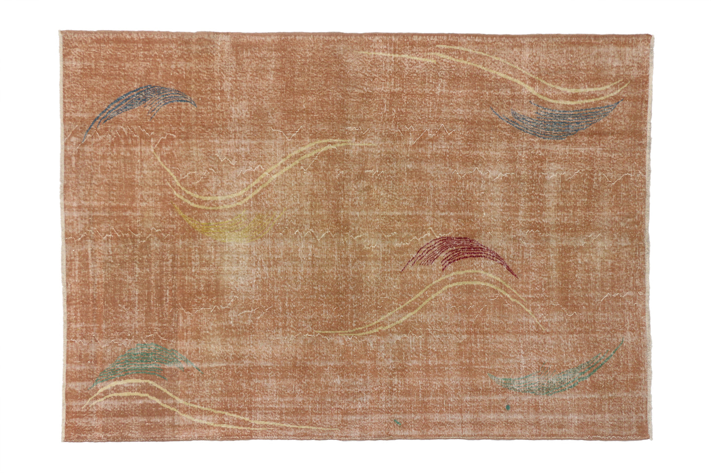 7 x 10 Zeki Muren Vintage Sivas Rug 52127