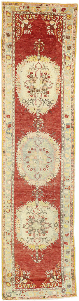 3 x 13 Vintage Turkish Oushak Runner 52129