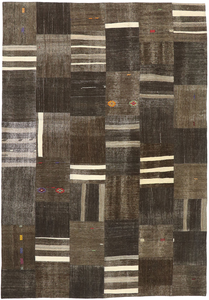 10 x 14 Vintage Turkish Patchwork Rug 52132