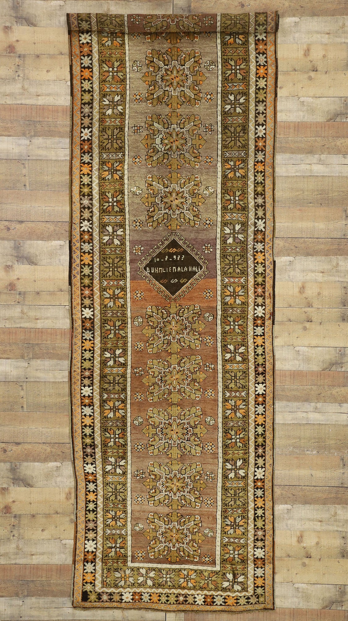 4 x 12 Vintage Turkish Oushak Rug 52142