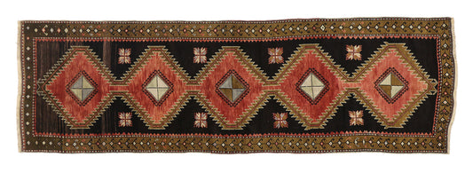 4 x 11 Vintage Oushak Rug 52143
