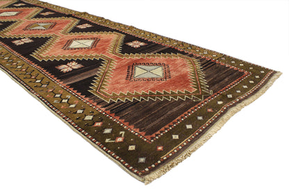 4 x 11 Vintage Oushak Rug 52143