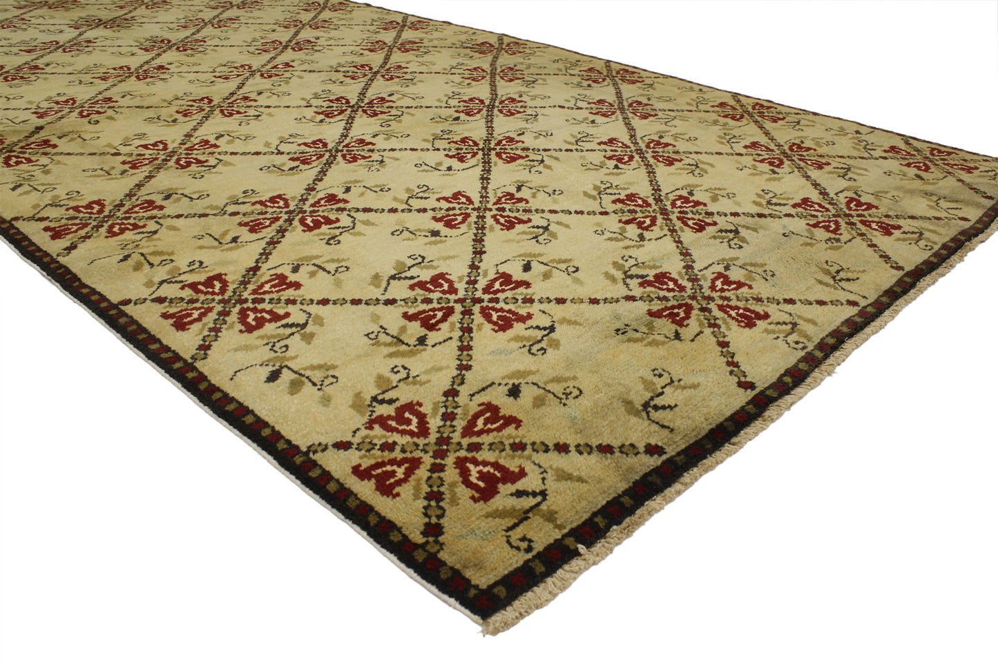 6 x 10 Vintage Turkish Oushak Rug 52144