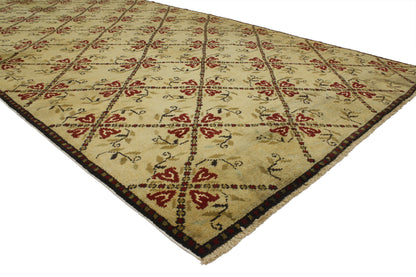 6 x 10 Vintage Turkish Oushak Rug 52144