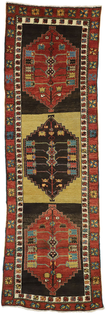 4 x 11 Vintage Turkish Oushak Rug 52146