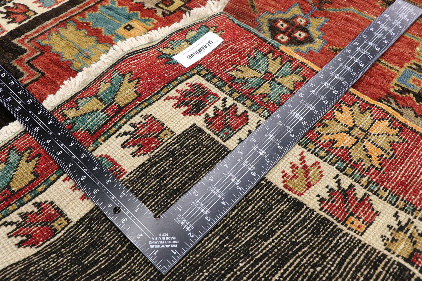 4 x 11 Vintage Turkish Oushak Rug 52146