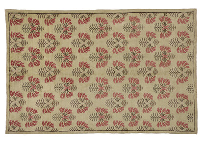 6 x 9 Vintage Turkish Oushak Rug 52149
