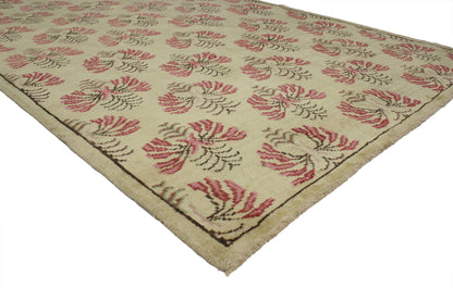 6 x 9 Vintage Turkish Oushak Rug 52149