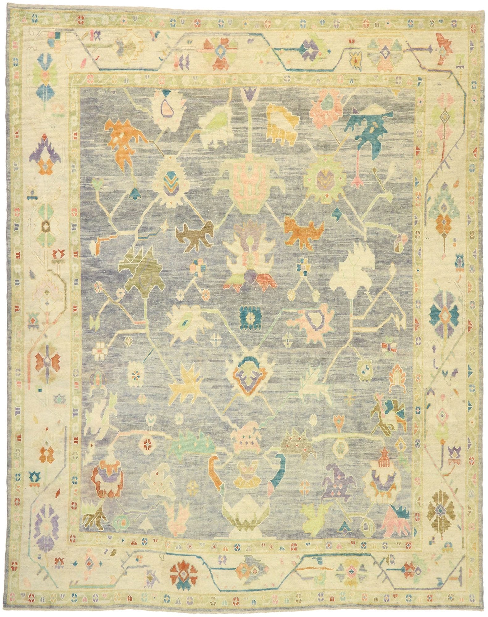 12 x 15 Contemporary Turkish Oushak Rug 52153