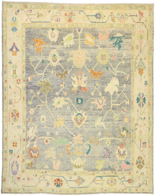 12 x 15 Contemporary Turkish Oushak Rug 52153
