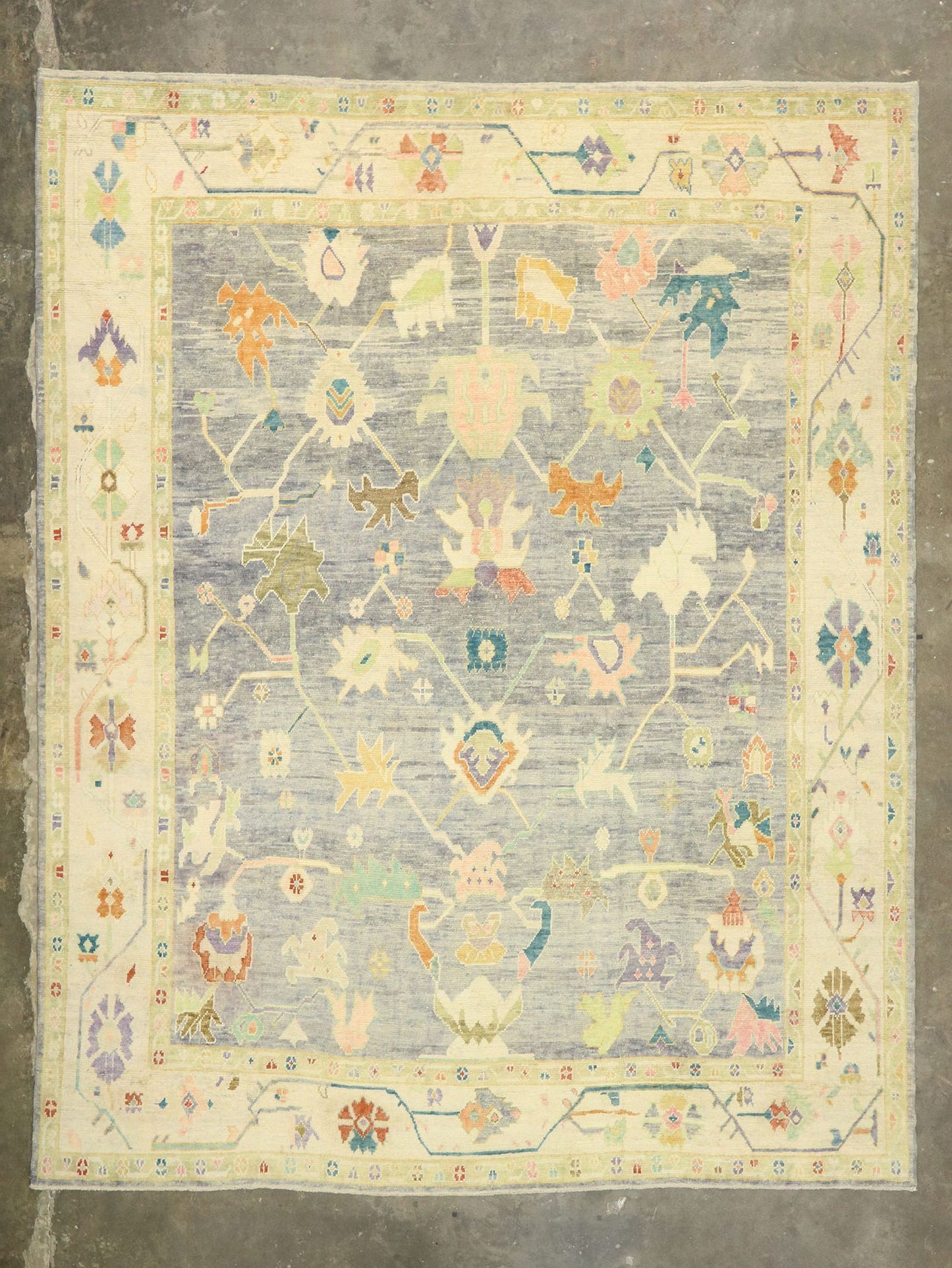 12 x 15 Contemporary Turkish Oushak Rug 52153