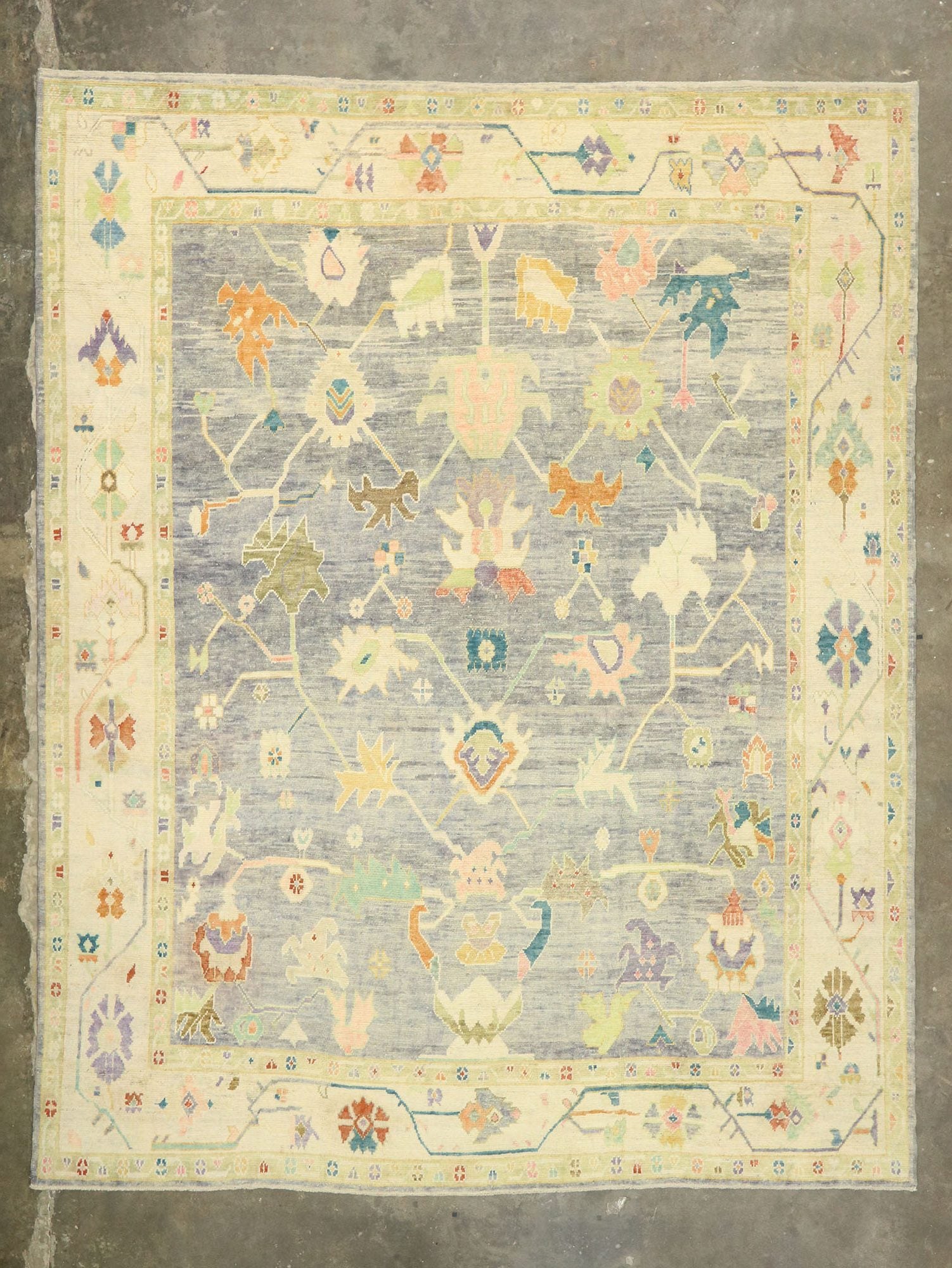 12 x 15 Contemporary Turkish Oushak Rug 52153