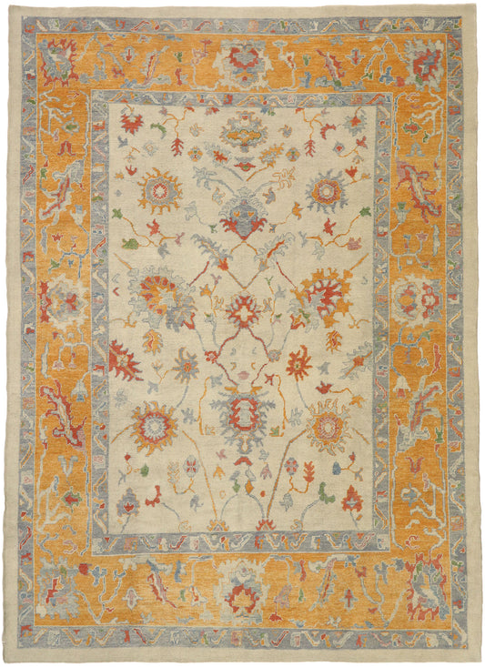 11 x 15 Colorful Turkish Oushak Rug 52154