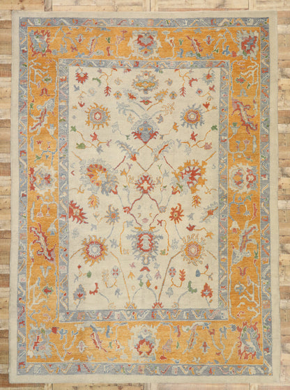 11 x 15 Colorful Turkish Oushak Rug 52154