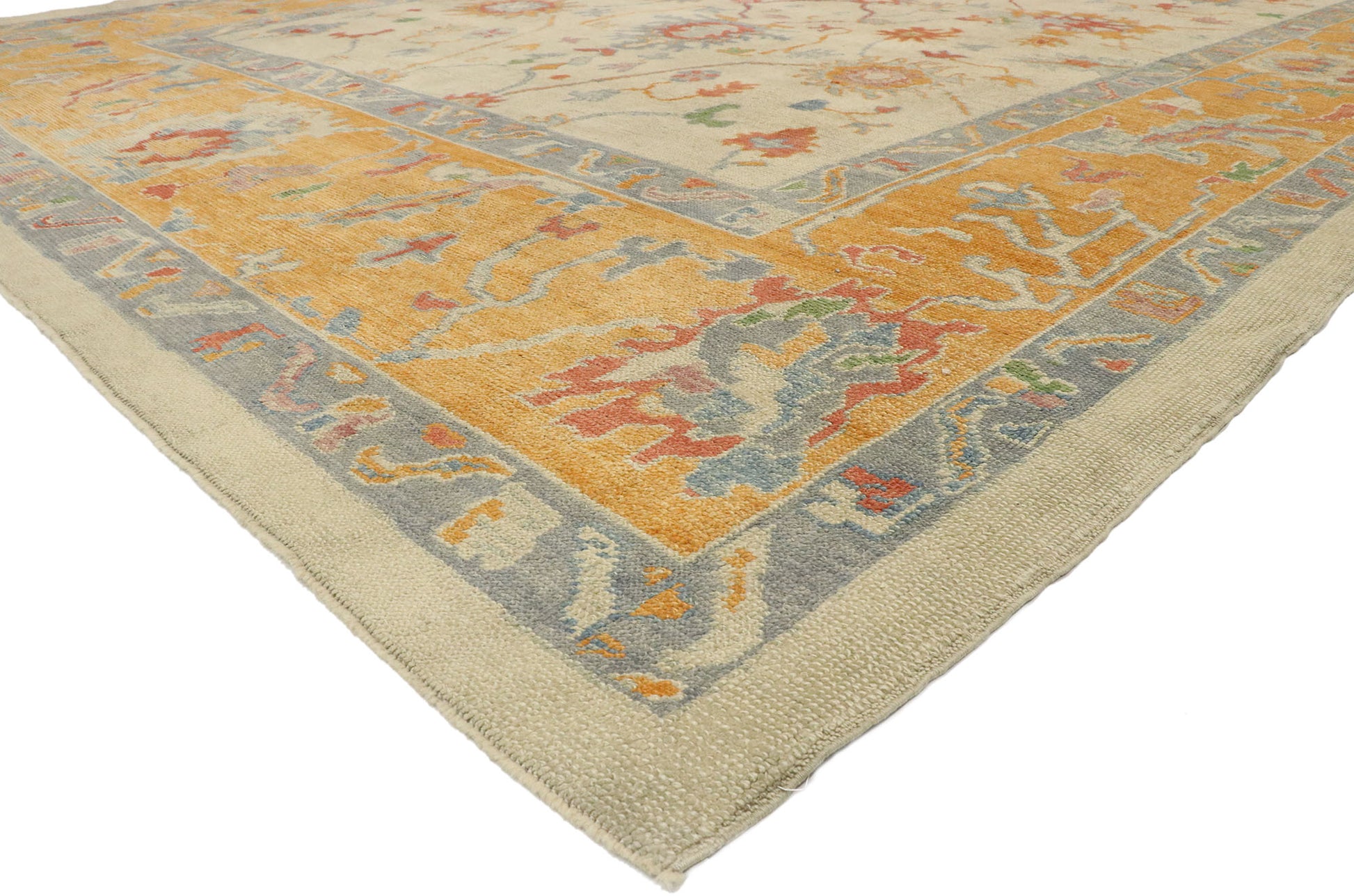 11 x 15 Colorful Turkish Oushak Rug 52154