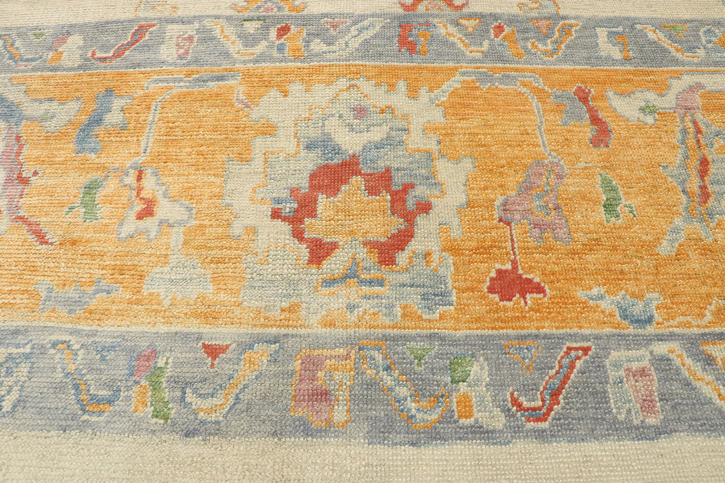 11 x 15 Colorful Turkish Oushak Rug 52154