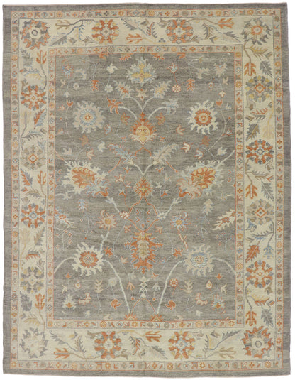 9 x 12 Modern Turkish Oushak Rug 52162