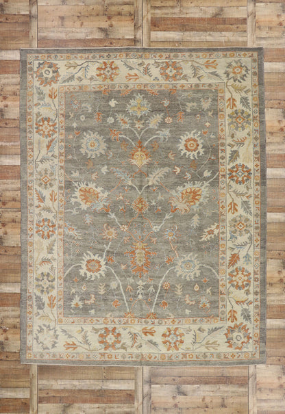 9 x 12 Modern Turkish Oushak Rug 52162