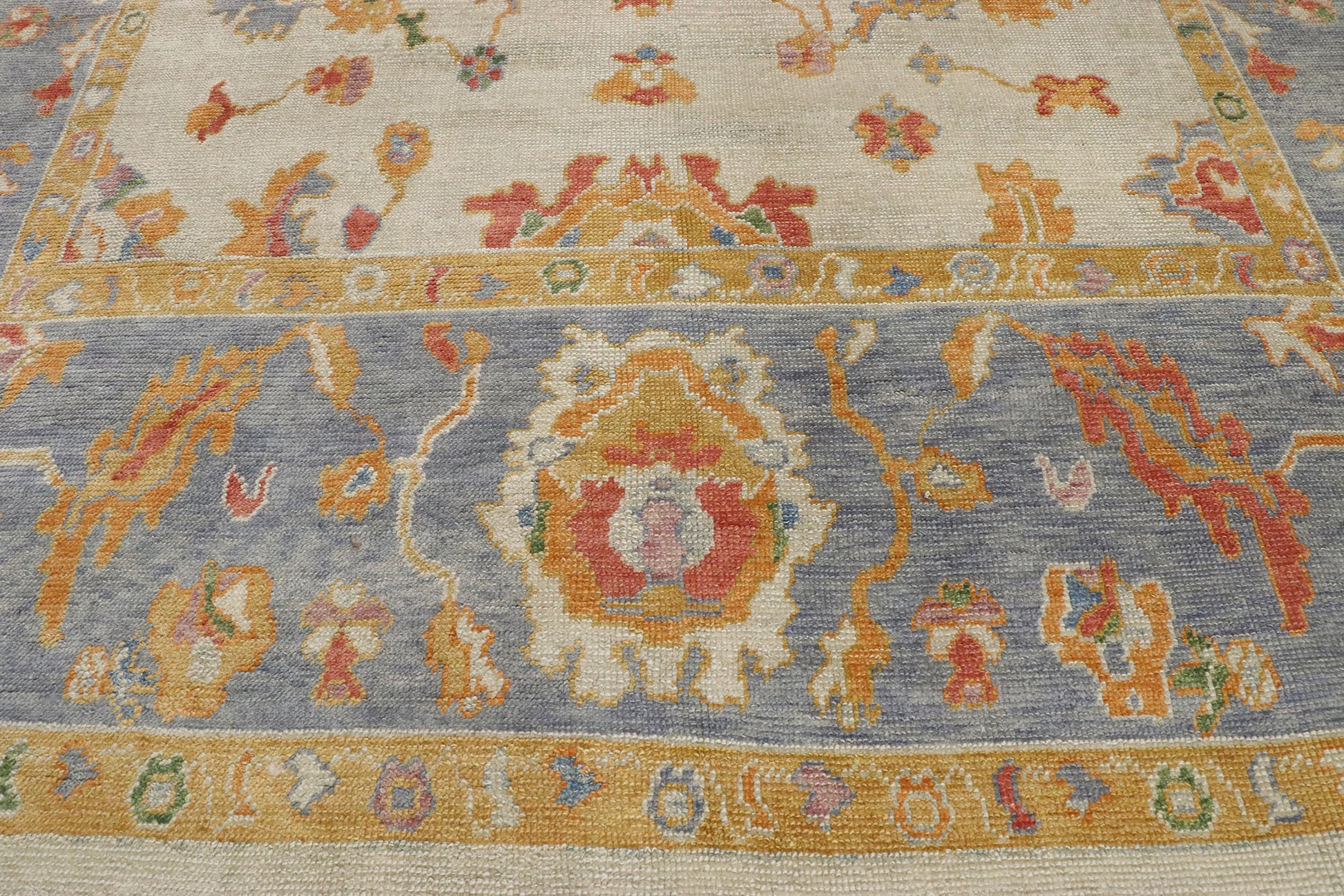 9 x 12 Colorful Turkish Oushak Rug 52165