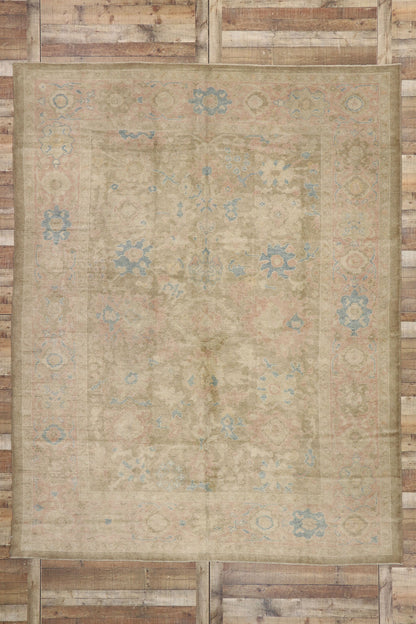 9 x 12 Contemporary Turkish Oushak Rug 52166