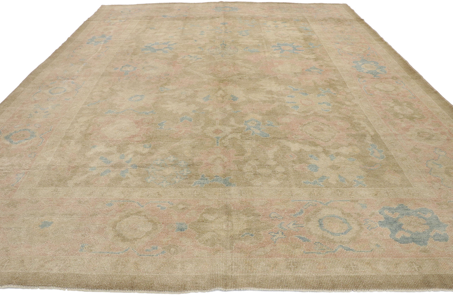 9 x 12 Contemporary Turkish Oushak Rug 52166