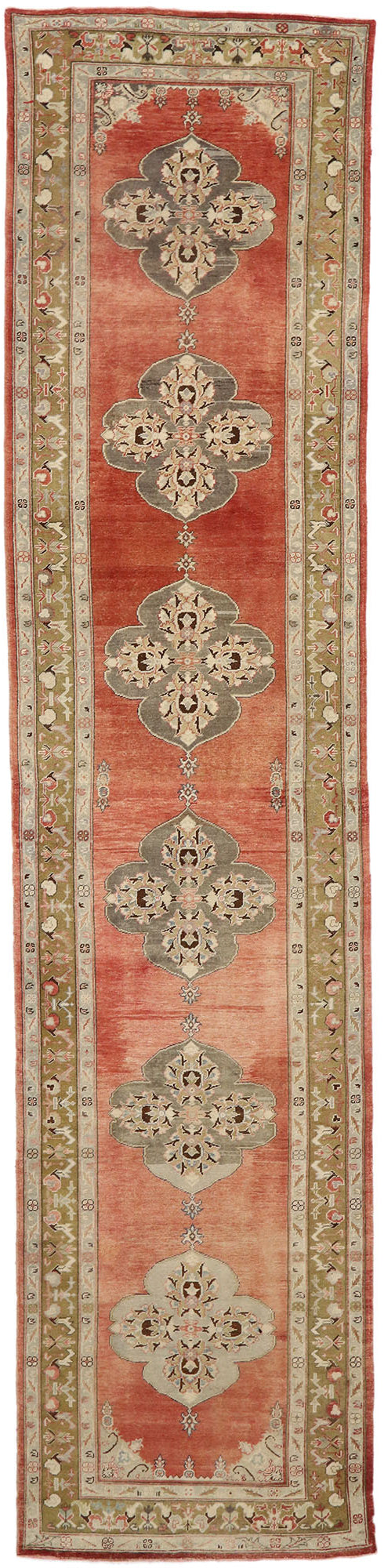 5 x 20 Vintage Turkish Oushak Runner 52171